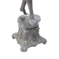 pereche de statuete Renaissance Revival. bronz patinat. Italia sec XIX